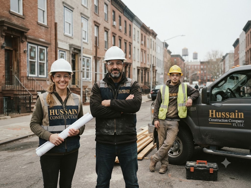 Hussain Construction crew on a job site